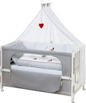 roba 16300-3P148, roba Room Bed 'Adam & Eule', 60 x 120 cm, Beistellbett zum