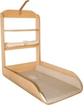 roba 26016V105, roba Wandwickelregal, klappbares Wickelregal Holz gebogen, inkl.