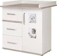 roba 72471, roba Wickelkommode 'Moritz' mit Wickelansatz, Wickeltisch mit 2