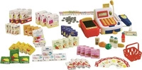 roba 9714, roba Kaufladenzubeh&ouml;r, Kasse, Spielgeld, Einkaufskorb, Lebensmittel Set &