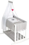 roba 289149WES148, roba Stuben- & Beistellbett 'Adam & Eule' 4 in 1, Babybett, Wiege