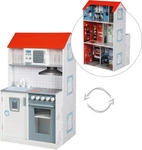 roba 6965, roba 2in1 Puppenhaus & Kinderk&uuml;che, gro&szlig;es Spielhaus f&uuml;r Jungs und