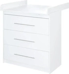 roba 38672, roba Wickelkommode 'Maren' mit abnehmbarem Aufsatz, schmal, 3 Schubladen,