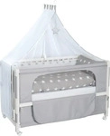 roba 216002WEV190, roba Room Bed 'Little Stars', 60 x 120 cm, Beistellbett zum