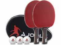 JOOLA Tischtennis Set Duo PRO 2 Tischtennisschläger + 3 Tischtennisbälle +