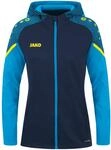 JAKO Damen Kapuzenjacke Performance, Marine/Jako-Blau, 40