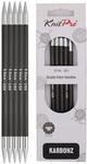 KnitPro K41135 Strumpfstricknadeln, Karbon/Messing, Schwarz, 21x5x0.5 cm, 5