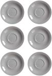 Ritzenhoff & Breker Doppio Jumbountertassen, 6er Set, Grau, &oslash; 17 cm, XXL...