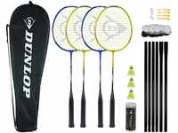 Dunlop Nitro-Star Badminton, Blue/Yellow/RED/Black, One Size