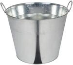BURI Zinkeimer 40L Pflanzeimer Pflanzk&uuml;bel Blumenk&uuml;bel Pflanztopf...