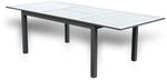 Home Deluxe - Gartentisch ausziehbar - CASA - Gestell und Tischplatte Aluminium, ca.