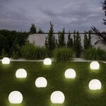 Kugelleuchte Solar 10 cm Solarleuchte Kugel Garten LED Gartendeko Solarkugel f&uuml;r