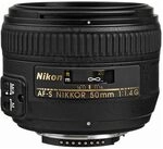 Nikon 2180 AF-S Nikkor 50mm 1:1,4G Objektiv (58mm Filtergewinde) schwarz