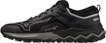 Mizuno Damen Wave Ibuki 4 GTX Traillaufschuh, Black/Silver/Quiet Shade, 42.5 EU
