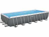 Bestway Power Steel Frame Pool Komplett-Set mit Sandfilteranlage 732 x 366 x 132 cm,