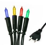 hellum Pisello LED-Lichterkette innen, 220V strombetrieben Lichterkette bunt 50er LED