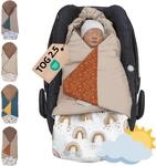 ULLENBOOM Einschlagdecke f&uuml;r die Babyschale - Ideal f&uuml;r Herbst & Winter | TOG 2.5,
