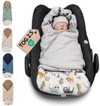 ULLENBOOM Einschlagdecke Babyschale &ndash; Ideal f&uuml;r Herbst und Winter, Oeko-TEX