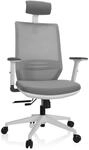 hjh OFFICE 820028 B&uuml;rostuhl ergonomisch PROFONDO PRO W Drehstuhl mit Verstellbarer