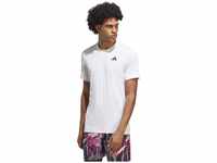 Adidas Herren T-Shirt (Short Sleeve) T Freelift Tee, White, HR6484, M