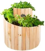 WESTMANN Kr&auml;uterschnecke aus Holz &ndash; Kr&auml;uterbeet f&uuml;r Garten, Terrasse und...