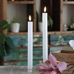 MARELIDA LED Stabkerzen Echtwachs Deluxe Homeart Dinnerkerzen Tafelkerzen mit