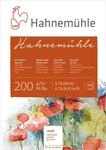 Hahnem&uuml;hle Echt-B&uuml;tten Aquarellblock, 200 g/m&sup2;, matte Oberfl&auml;che, 20 Blatt,