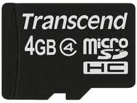 Transcend TS4GUSDC4 Micro SDHC 4GB Class 4 Speicherkarte Schwarz