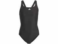 ADIDAS Girl's Cut 3S Suit Swimsuit, Black/White, 7-8 Years