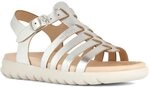 Geox M&auml;dchen J Soleima Gir Sandal, Silber, 24 EU