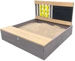 AXI Kitty Sandkasten aus FSC Holz mit Sitzbank, Stauraum, Kreidetafel &...
