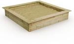 WICKEY Sandkasten Holz Sandkiste King Kong 165 x 165 f&uuml;r Kinder, Buddelkiste,