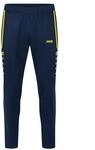 JAKO Damen Trainingshose Allround, Marine/Neongelb, 40