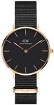 Daniel Wellington Petite Cornwall, Schwarz/Ros&eacute;gold Uhr, 32mm, NATO, f&uuml;r Damen