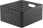 Rotho Country Aufbewahrungskiste 14l in Rattan-Optik, Kunststoff (PP) BPA-frei,