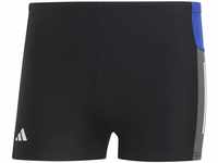 ADIDAS HT2076 Block 3S Boxer Swimsuit Men's Black/semi Lucid Blue/Grey...