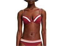 ESPRIT Damen Tayrona Beach Rcs Pad.plunge Bikini, Dark Red, 42/85 A