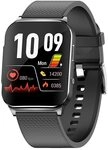 Knauermann Pro 2 Plus (2023) Schwarz - Gesundheitsuhr Smartwatch - OSRAM Sensoren -