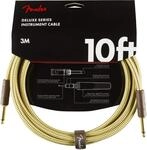 Fender Deluxe Series Instrumentenkabel, 3m Gitarrenkabel Gerade,Gerade, Tweed Design,