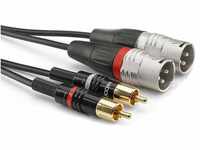Sommer Cable HBP-M2C2-0300 Audio Adapterkabel [2X Cinch-Stecker - 2X...
