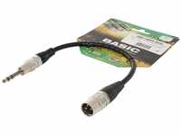 Sommer Cable Basic+ 60cm Audioadapter XLR Stecker 3-pol auf 1x Klinke 6,3mm...