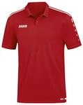 JAKO Herren Polo Striker 2.0, chili rot/wei&szlig;, 3XL, 6319