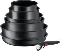 Tefal Ingenio Kochgeschirr-Set, 7-teilig, Induktion, Antihaftbeschichtung, stapelbar,