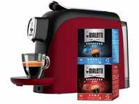 Bialetti Mignon Espressomaschine für Kapseln aus Aluminium, inklusive 32 Kapseln,