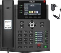 GEQUDIO IP Telefon GX5+ Set mit Netzteil Adapter - Fritzbox, Telekom kompatibel - GEQUDIO IP Telefon GX5+ Set mit Netzteil Adapter - Fritzbox, Telekom kompatibel -