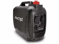 Practixx Benzin Stromerzeuger Inverter | 2000W | 2x 230V Steckdosen / 2x USB...