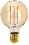 EGLO E27 LED Lampe dimmbar, Golden Vintage Gl&uuml;hbirne, Globe Deko Leuchtmittel f&uuml;r