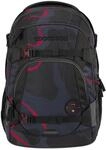 coocazoo Schulrucksack Mate &bdquo;Lava Lines&rdquo;, schwarz, ergonomischer & anpassbarer
