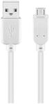 Goobay 95143 USB A auf Micro USB B Kabel 1,8m / Handykabel 480 Mbits / Ladekabel USB