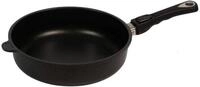 AMT Gastroguss Bratpfanne, 28 cm &Oslash;, 7 cm hoch, Schmorpfanne, abnehmbarer Stiel,